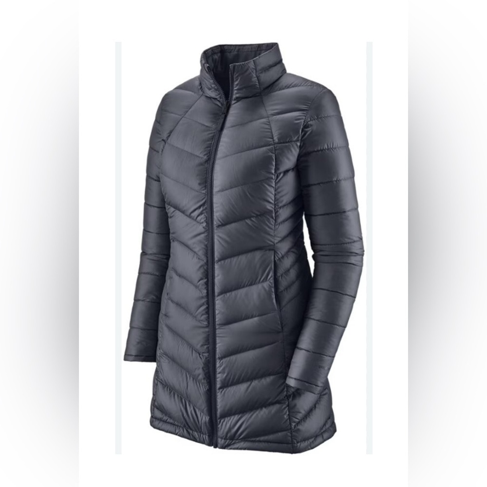 Patagonia Women’s Down Winter Long Puffer Jacket Coat in Blue Size XS
